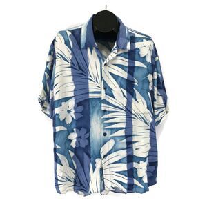 Vintage Jams World Casual Button Up Shirt Men's XL Veranda Tropical Hawaiian